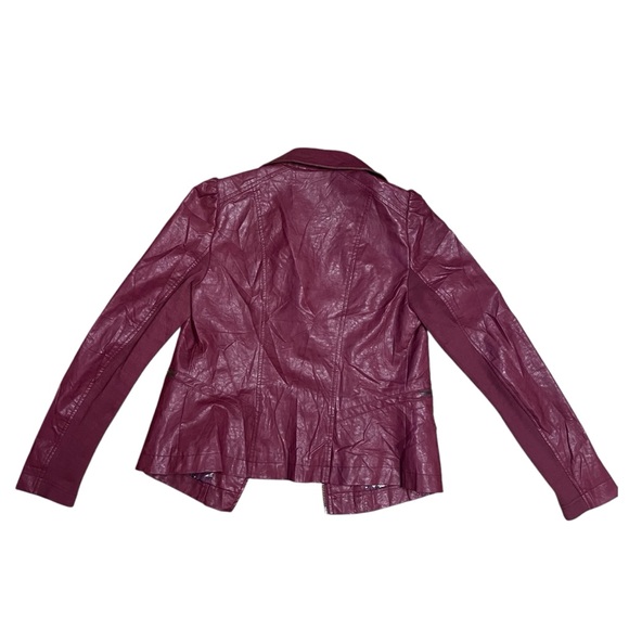 Anthropologie Petula Puffed Sleeve Moto Jacket Size Small - Picture 6 of 8